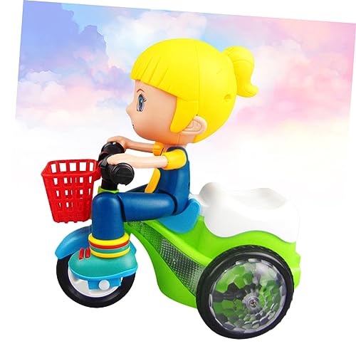 Toddmomy Intelligent Tricycle Toy for Toddlers Boys and Girls Stunt Tricycle Led Lights Easy Installation Multi-Function Riding Colorful Random