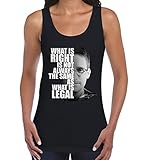 Tribal T-Shirts Edward Snowden What Is Right Quote Women's Tank Vest Top (Medium, Black)