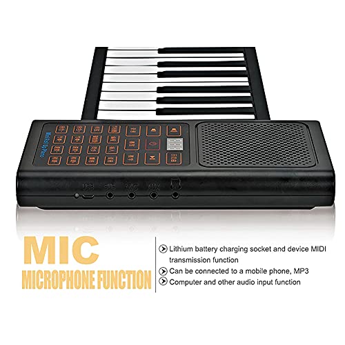 JTYX Roll Up Piano 88 Touches avec Haut-Parleur numérique Bluetooth Piano Clavier Portable électronique Hand Roll Piano Rechargeable Pliant Piano Enfants Jouets Instrument de Musique - Les Beatles, Paul McCartney, John Lennon, RIngo Starr, George Harrison JTYX Roll Up Piano 88 Touches avec Haut-Parleur numérique Bluetooth Piano Clavier Portable électronique Hand Roll Piano Rechargeable Pliant Piano Enfants Jouets Instrument de Musique – Image 6