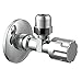 Produktbild KIRCHHOFF Eckventil Universal Zoll selbstdichtend, 3/8 Eckregulierventil für Kalt-und Warmwasserleitungen, Absperrhahn Waschbecken Bad 986259048