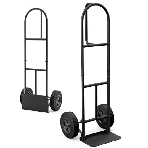 Carretilla manual de acero plegable con ruedas sólidas 10" miniatura 1