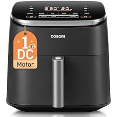 Cosori Air Fryer Turbo Blaze 6L, Freidora de Aire sin Aceite 9 en 1, 46% Más Rápida, Temporizador 1min–24H, 30°C–230°C, Airfryer con Motor DC Silencioso, Recetario Incluido, Apto para Lavavajillas