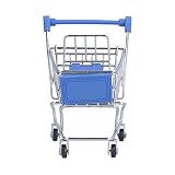 Tonysa Wózek do Mini Supermarketu Wykwintny, Trwały Mini Wózek na Zakupy dla Dzieci Zabawki Biuro 1 Sztuka