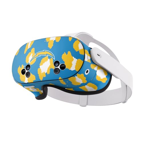 Protéger Meta Quest 3S des rayures avec la skin vinyle NFL Los Angeles Chargers Head Case