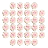 Mini velas perfumadas de flor de melocotón multiusos para decoración del hogar, accesorios de tiro, regalos de boda y vacaciones, empaquetadas individualmente, fáciles de llevar, paquete de 32