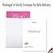 NobleWorks - Beautiful Thank You Card with Envelope (XL 8.25 x 9.75 Inch), Floral Paris, All Occasion Thank You Notecard - Merci That's French for You're Awesome J2567TYG