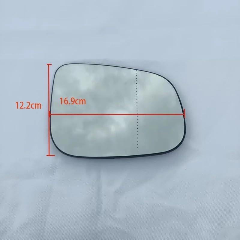 Cristal retrovisor calefactable con ángulo amplio compatible con Volvo 30716479 y 30716483 2