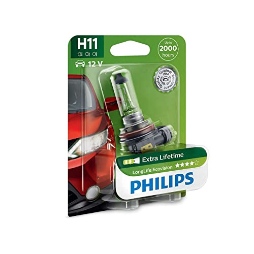 Philips LongLife EcoVision H11 Scheinwerferlampe 12362LLECOB1, 1er Blister