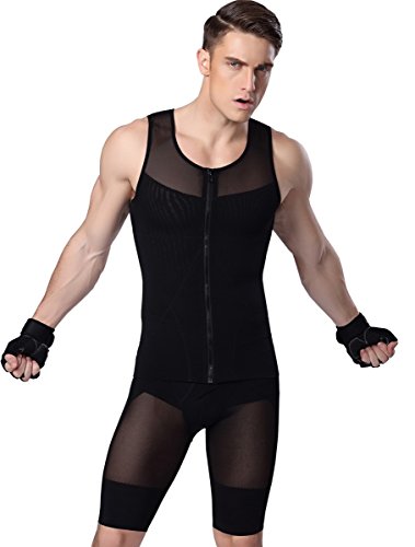 AHATECH Maillot de Corps pour Homme Vest Minceur Débardeur Gainant Plat Amincissant