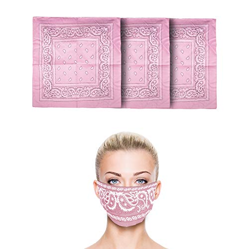 3 Pack Cloth Bandana | Face Mask for Dust & Sun Protection |