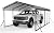 Pro 12x20 FT Metal Carport Heavy Duty for Snow, Car Ports 12x20 with Reinforced Slanted Support Legs, Thicker Frame Garage Shelter Shed for Pickup, Boats, Cars, Motorcycles, Truck and Tractors