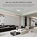 Smoke Alarm, Fire Alarm 10 Years Life Smoke Detector with LED Indicator&Test Button, Replaceable Battery,Conforms to EN14604 Standard, Sound and Flash Alarm 85dB for Home Kitchen, Easy Install