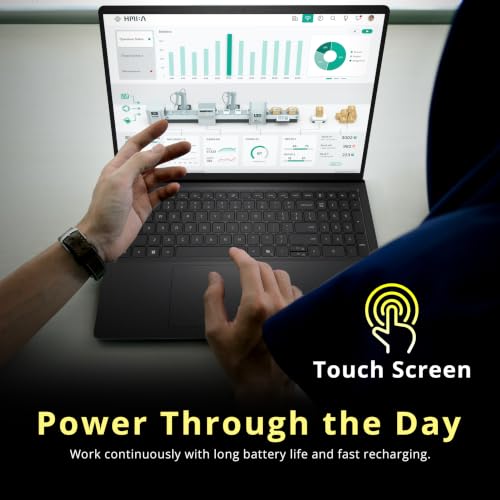 Image of Dell 15 15.6 inch FHD Touchscreen Laptop, Intel Core Ultra 7 255U, 16GB DDR5, 3TB Storage (2TB SSD+1TB Docking Station Set), Intel Graphics, Backlit Keyboard, Numeric Keypad, Wi-Fi 6, Win 11, Black