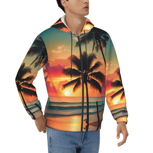 Sweat à capuche homme manches longues cordon de serrage vêtement casual été