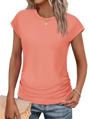 Summer Outfits for Women Short Sleeve Spring Tops Trendy 2025 Casual...