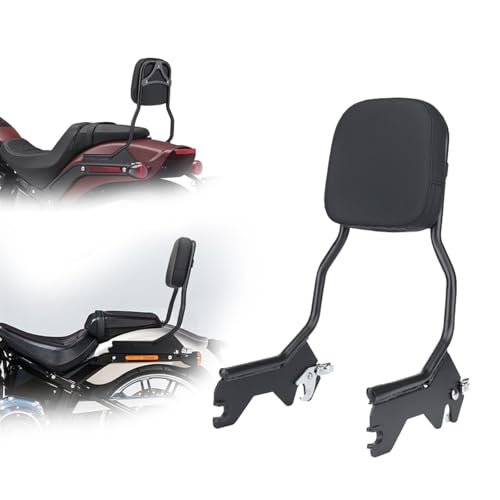 Sissy Bar Standard Noir avec Coussin pour Harley Softail 2018-2022