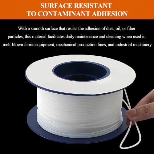 Rondelle étanchéité PTFE solide 1mm cordon blanc pour maintenance machine - 8
