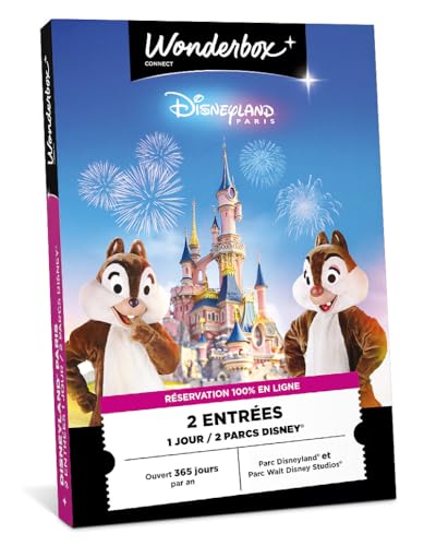 Ticketbox - Disneyland Paris - Journée en Duo 2 Parcs Disney® - Coffret Cadeau - Idée Cadeau Divertissement