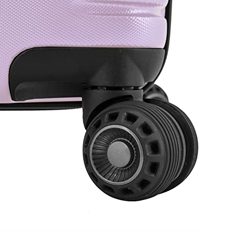 Traveler's Choice Archer Polycarbonate Hardside Spinner Luggage Set, Tie Down Straps, Light Purple, 2-Piece #TOP5