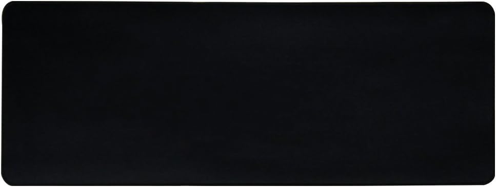 HOOYEE Large Gaming Mouse Pad/Mat with Smooth Surface and Stitched Edges Non-Slip Rubber Base Extended Game Mouse Mat, Stitched Edges 31.5"x11.8"x0.08" (Black)