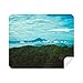 Blue Sky Green Forestry Science Nature Scenery Cleaning Cloth Screen Cleaner 2pcs Suede Fabric