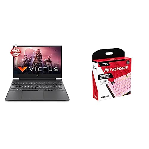 Image of HP Victus Gaming Laptop AMD Ryzen 5 5600H 15.6 inch(39.6 cm) FHD IPS Gaming Laptop & PBT Keycaps - Full Key Set - Pink [US]
