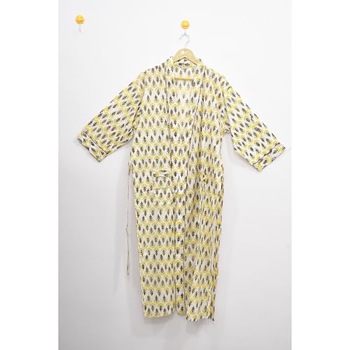 Image of Hand block print Cotton Kimono bikini cover up,Indian Hand block print Cotton Bath Robe,Swim Wear,Nighrwere Dressing Gown
