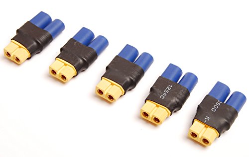 YIHANG Pack(5) EC5 Male to XT60 XT-60 Female Adapter No Wires for RC Turnigy Zippy