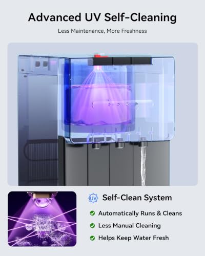 Image of Self Cleaning Bottom Loading Water Cooler Dispenser for 5 Gallon Bottles
