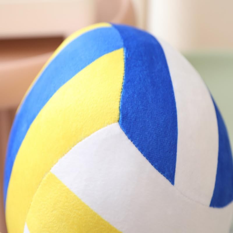 8.6 Inch Plush Football Basketball Pillow,Soft Soccer Ball Stuffed Toys,Sports Pillow Fluffy Soft Throw Pillow Toy,Toys Gift for Kids Boy Girls Children Room Decoration (Blue&White) - Image 2