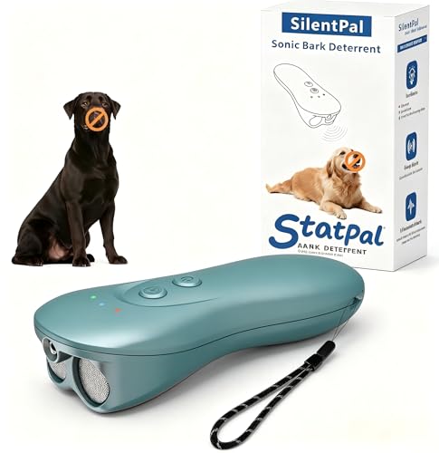 Image of Green Safe QG01 Stop Barking Dog Devices, Rechargeable Anti-Barking Device, Dog Bark Deterrent Device, Up to 15Ft Long Range & Bark Control, Indoor & Outdoor for Dogs Training.