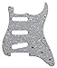 For Fender 11 Hole Jimi Hendrix Strat ST Bridge Reversed Guitar Pickguard (4 Ply White Pearl)