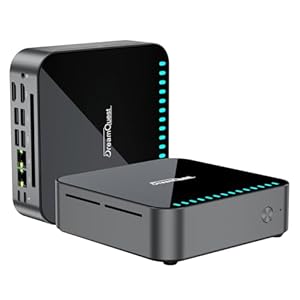 DreamQuest Mini PC Windows 11 Pro Vorgefertigte 16GB DDR4 512GB M.2 SSD Intel N95 (bis zu 3,  GHz) Micro Desktop Computer mit Dual HDMI Type C Port/WiFi 6/BT 5.3/2X Gigabit/USB3.2 X4 für Business