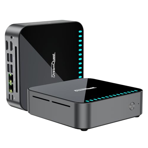 DreamQuest Mini PC Windows 11 Pro Vorgefertigte 16GB DDR4 512GB M.2 SSD Intel N95 (bis zu 3,6 GHz) Micro Desktop Computer mit Dual HDMI Type C Port/WiFi 6/BT 5.3/2X Gigabit/USB3.2 X4 für Business