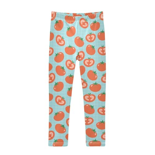 Girls Leggings Tomato Texture Healthy Food Toddler Girls Clothes Leggings for Girls Toddler Girls Leggings 3-4T