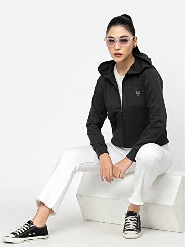 Image of UZARUS Women's Cotton Anthra Sweatshirt Hoodie