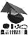 Sunyear Hammock Camping with Rain Fly Tarp and Net, Portable Camping Hammock Double Tree Hammock Outdoor Indoor Backpacking Travel & Survival, 2 Tree Straps,100% Waterproof, Black