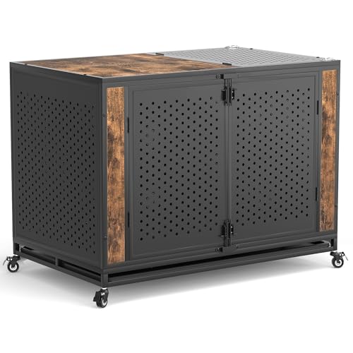 REXWELTEN 48' Heavy Duty Dog Crate Furniture for...