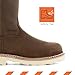 Frye Supply Mens Supply Steel Toe W/P 10 Wedge Wellington Work Boot Brown 10.5 M