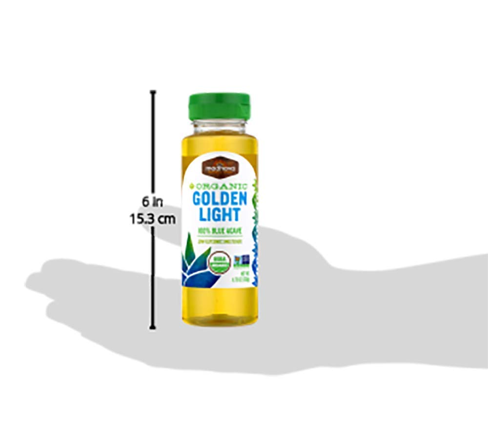 Madhava Organic, Agave Nectar - Light, 11.75-Ounce Squeeze Bottles (Pack of 12)