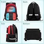 Kids Backpack For Boys，Gamer Boys Backpack For Children Teens Elementary Middle School, 17″ Students Bookbag - Image 3