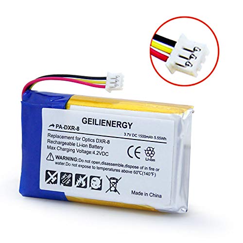 GEILIENERGY 3.7V Rechargeable Lithium-Ion sp 803048 Battery Compatible for Infant Optics DXR-8 Video Baby Monitors(2 Pack)
