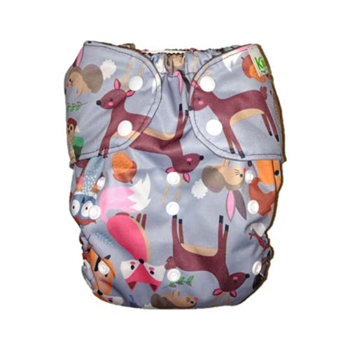 Couvre-couche en tissu pour grands enfants de 13,6 à 31,8 kg avec motifs animaux rigolos