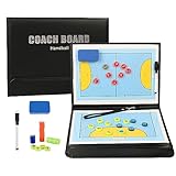 RoseFlower Taktiktafel Handball, Taktikboard Handball, Taktikmappe Handball mit Marker Stift Magneten, Handball Coach Board Handball Trainer Taktikbrett für die Schulung oder Spielanalyse