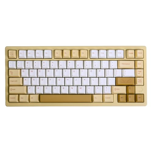Image of Cute Shiba Inu PBT Keycaps Set - Cherry Profile Animal Dog Keycaps for 60 /65 /75% Gaming Keyboard, No Backlight, Custom with Key Puller