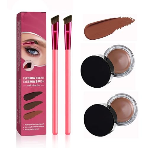 Eyebrow Care Kit 4d Laminated,Home Eyebrow Care Kit 4D Laminated,4d Laminated Eyebrow Home Grooming Kit,Eyebrow Contouring Pen,With Waterproof Eyebrow Gel (Dark brown 2 Set)