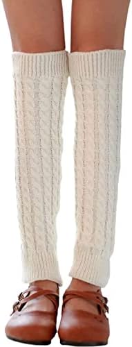 MORJCG Leg Warmers, Leg Warmers for Women, Leg Warmers, Winter Knit Warm Socks Athletic Stretch Knee High Women's Leg Warmers, for Women Lady Girls Best Gift