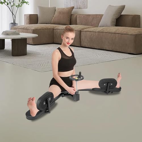 Máquina de estiramiento de piernas de 3 bares, manivela giratoria de 180°, ángulo de estiramiento profesional, para ballet, yoga, danza, artes marciales, MMA, gimnasio en casa