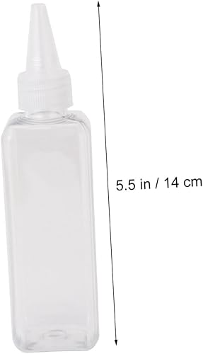 15pcs 100ml Plastic Hair Dye Bottles with Pointed Tip for Hair Coloring and Application Refillable Containers for Salon and Home Use