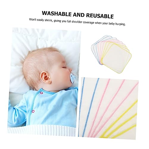9Pcs Baby Gauze Burp Cloths for Newborns Soft Absorbent Cotton Towels 30x30cm for Spit-Up Unisex Baby Essentials4